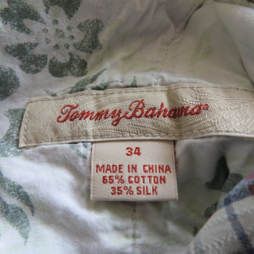 Tommy Bahama Blue and Orange Plaid Men Shorts - Picture 7 of 8